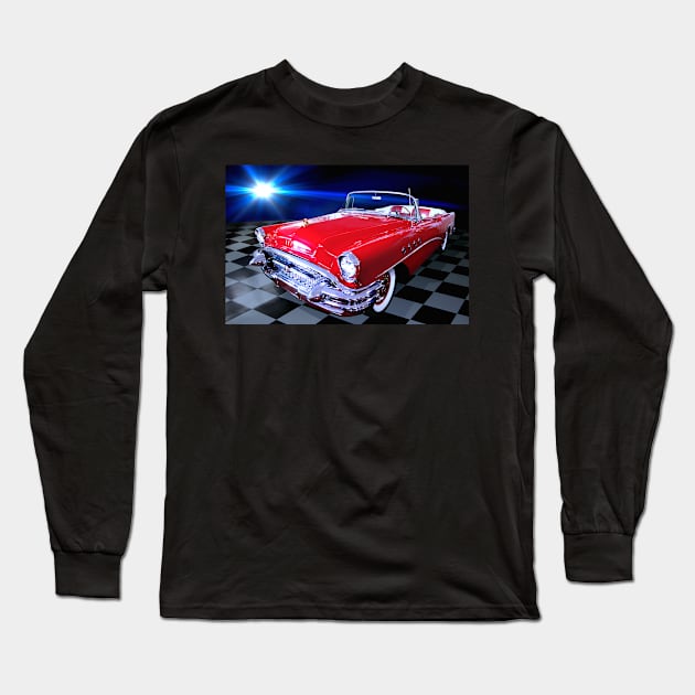 Buick Roadmaster 1955 Long Sleeve T-Shirt by Burtney